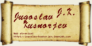 Jugoslav Kušnorjev vizit kartica